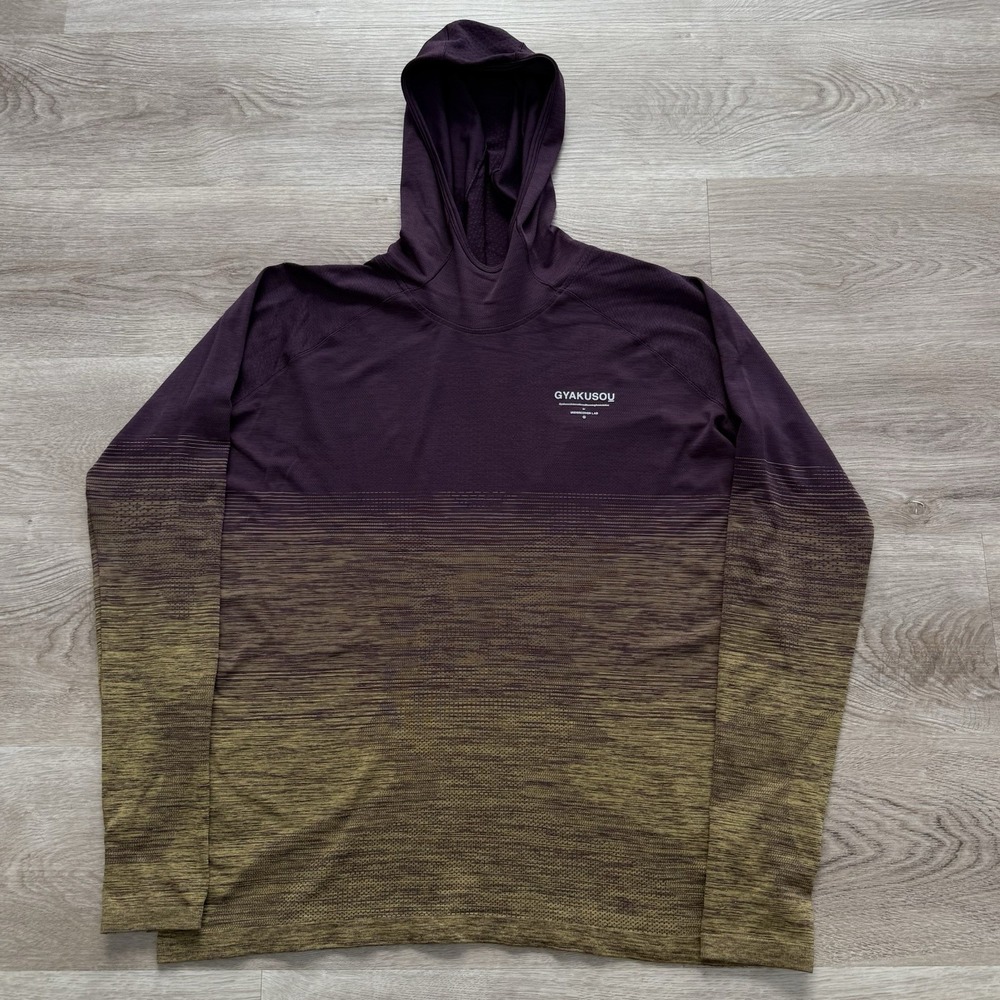 Nike Lab x Undercover Gyakusou Men Size Medium Dri Fit Jacquard Knit Hoodie Top